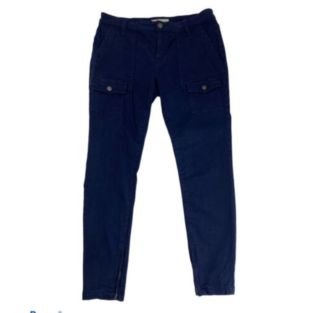 Joie Jeans Blue So Real Skinny Stretch Pants Ankle Zip Womens 31